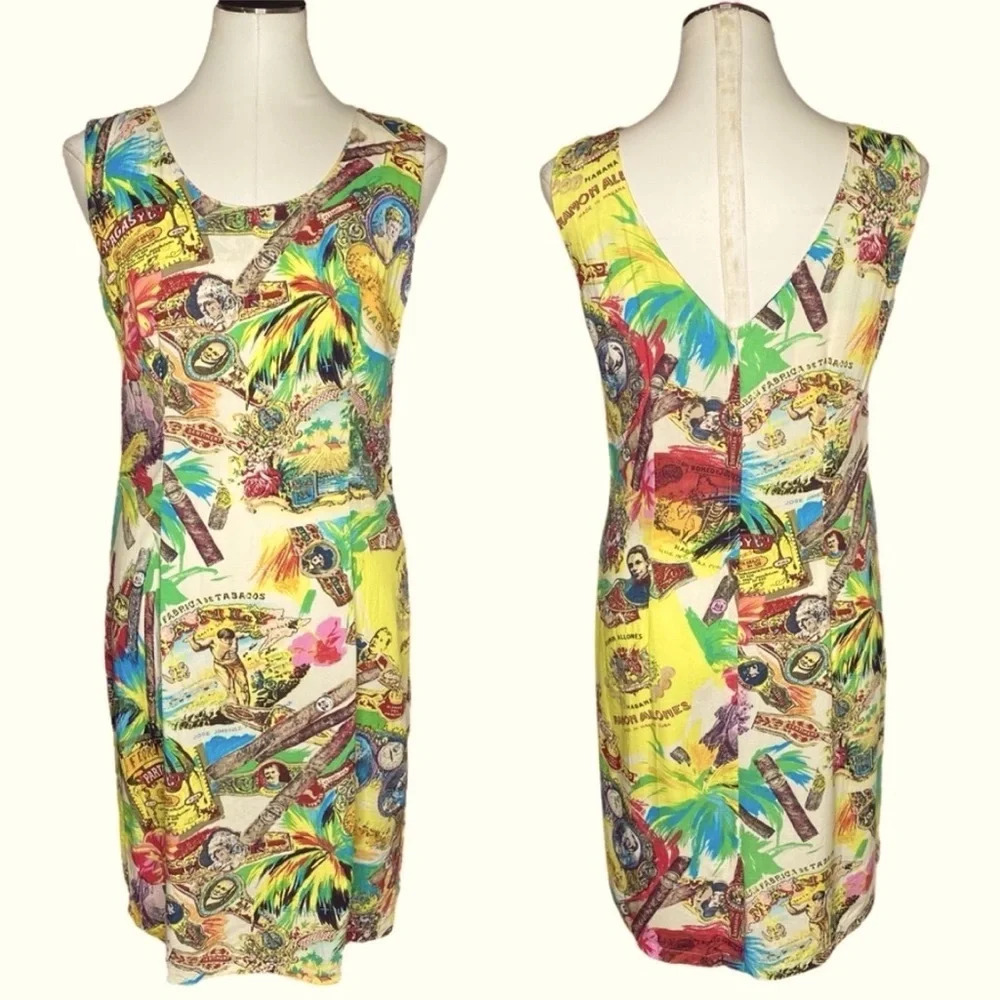 Jams World Havana Cuba Theme Sleeveless Dress size 5